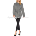 New design autumn oversized grey women long sweater